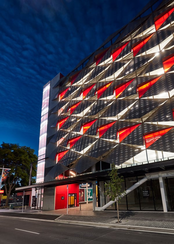 Lichfield Street Carpark at night | Insol Ltd 