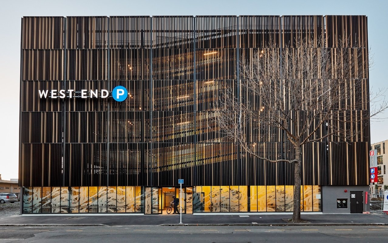 KEB Carpark louvre facade