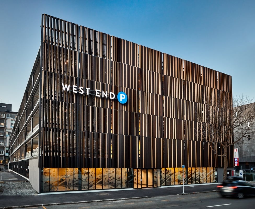 KEB Carpark louvre facade