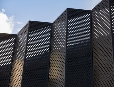 Perforated & Expanded Sheet Metal Louvre System